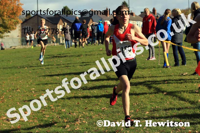 Boys under-15s 2022 Northern Cross Country Relays, Graves Park, Sheffield. Photo: David T. Hewitson/Sports for All Pics